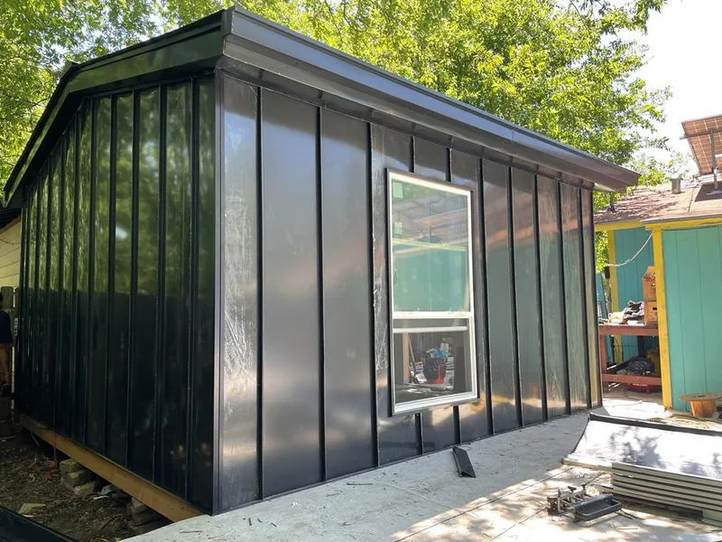 Black standing seam metal wall panels for Metal Roof Installation in Sunny Isles Beach